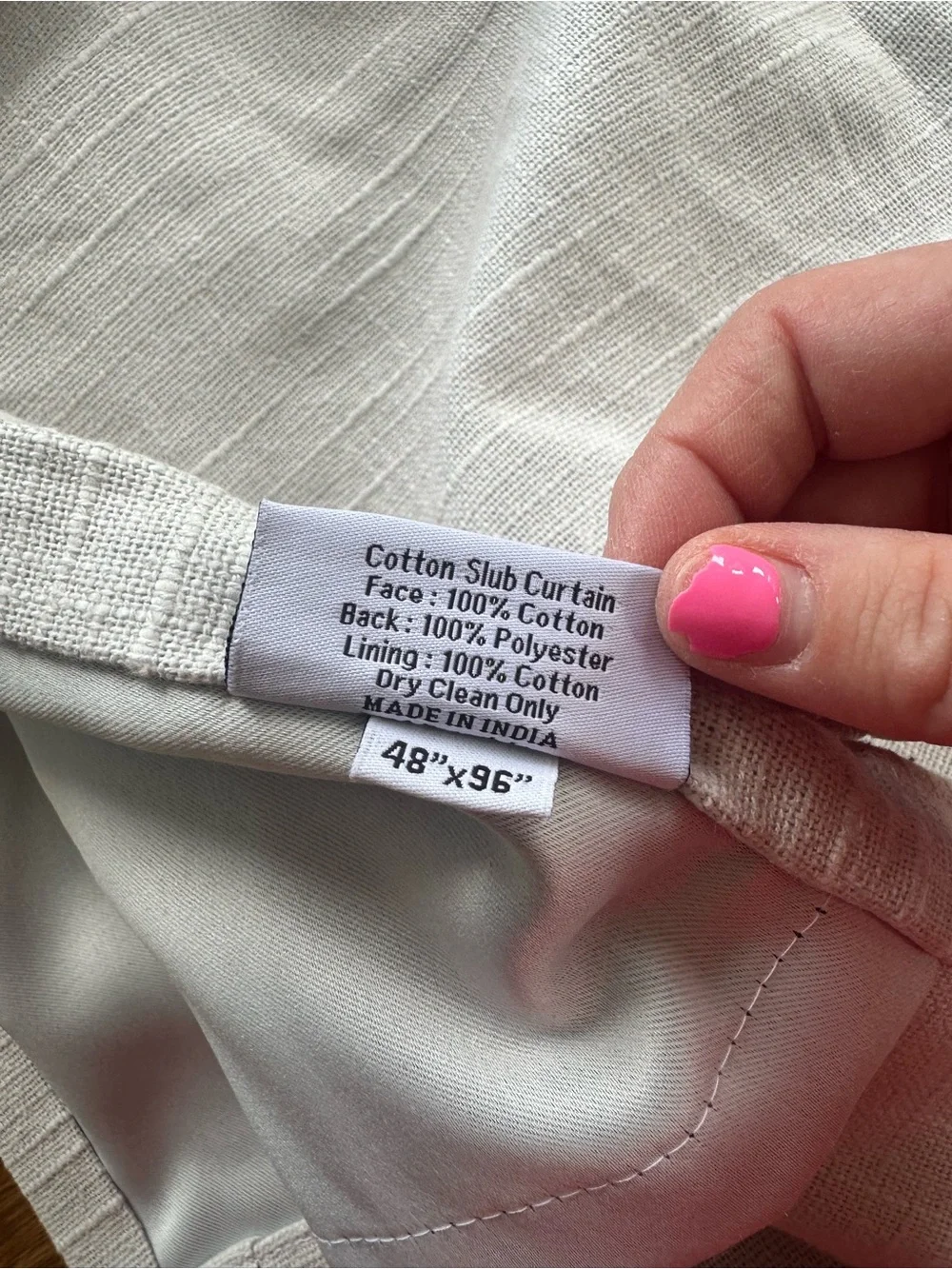 NWOT Quince Cotton Slub 48” X 96” Room Darkening Curtains Set 2 Cloud